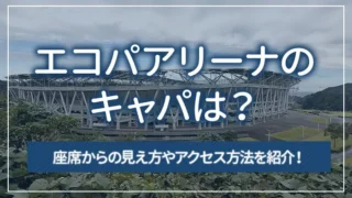 エコパアリーナのキャパは？座席からの見え方やアクセス方法を紹介！