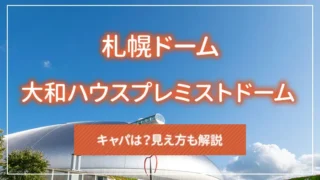 札幌ドーム（大和ハウスプレミストドーム）のキャパは？見え方も解説