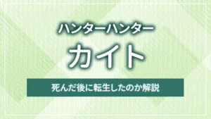 ハンターハンターのカイトとは？死んだ後に転生したのか解説