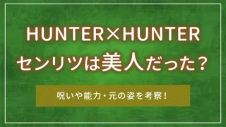 ハンターハンターのセンリツは美人だった？呪いや能力・元の姿を考察！