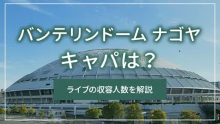 バンテリンドーム ナゴヤのキャパは？ライブの収容人数を解説