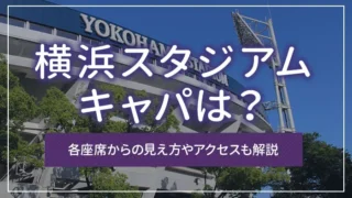 横浜スタジアムのキャパは？各座席からの見え方やアクセスも解説